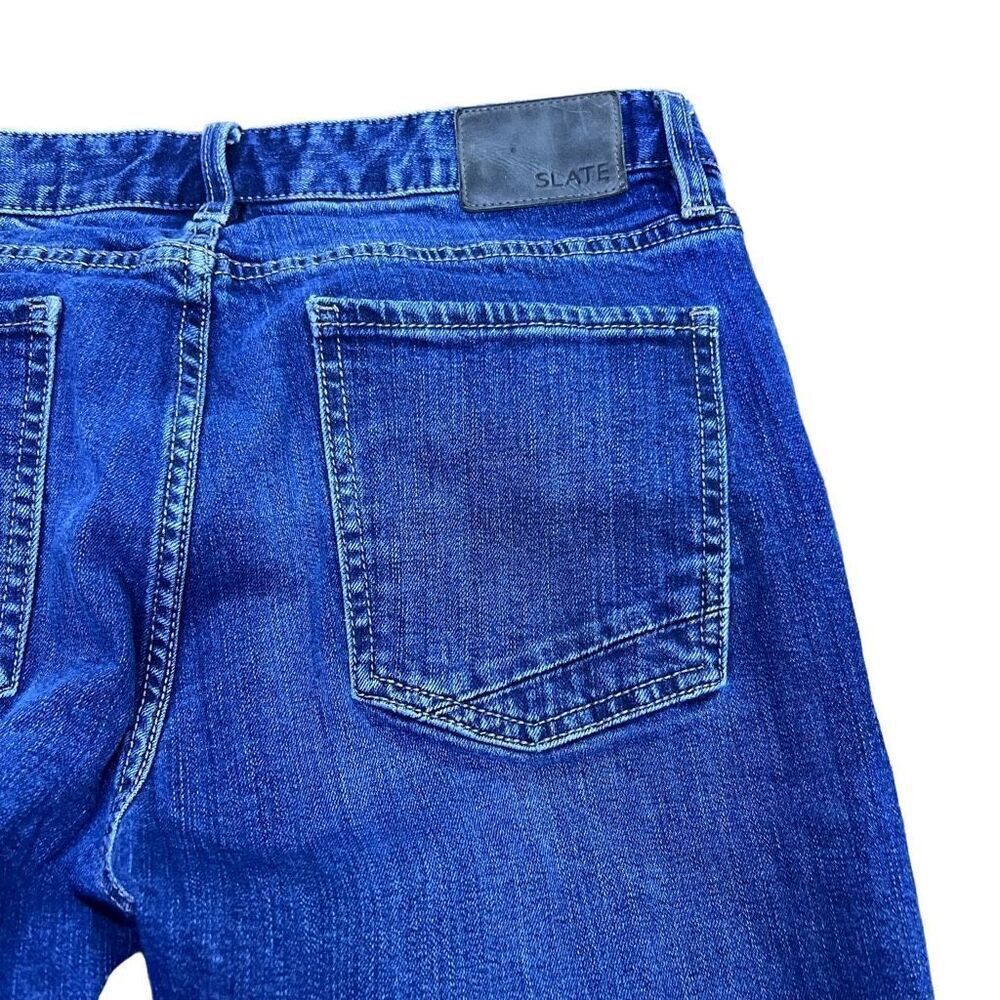 Slate Men’s Blue Classic Straight Leg Cotton Denim Jeans Size 33